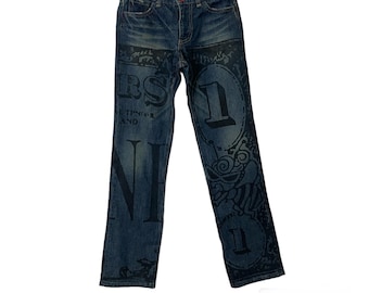 Y2K Hysteric Glamour New York Dolls Kids Jeans . Never Worn Sample
