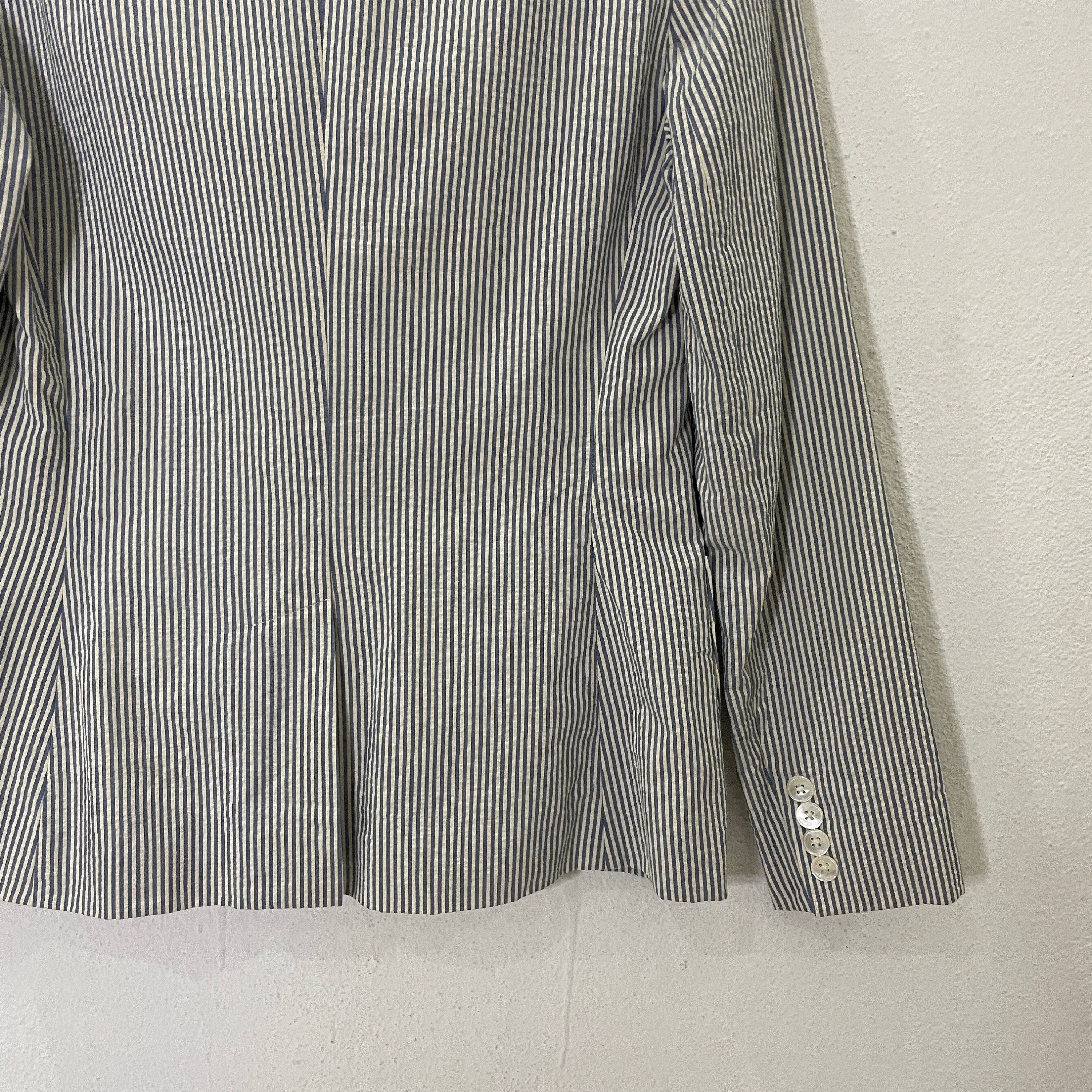 Vintage Ralph Lauren Striped Denim Chore Jacket Size M | eBay