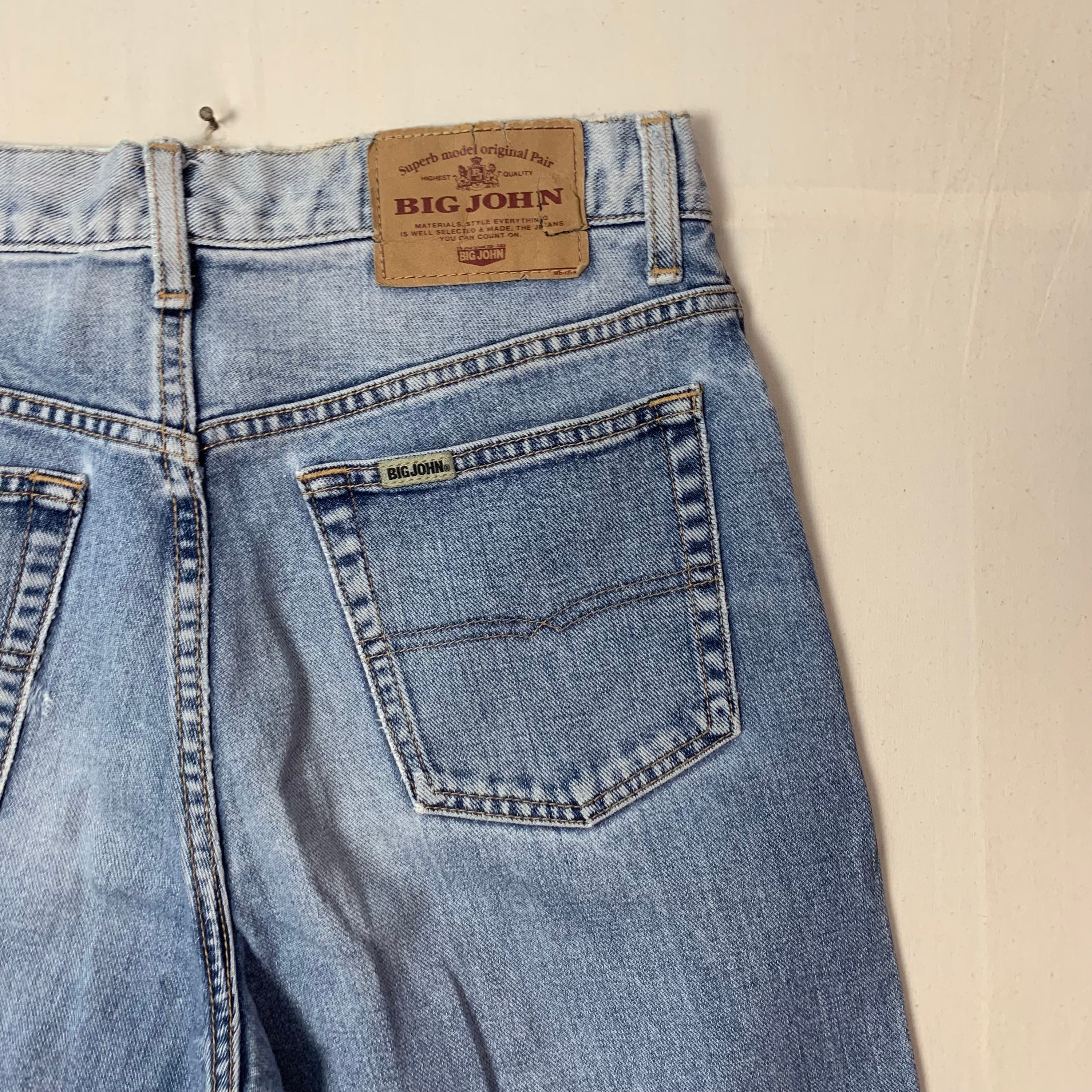 Vintage Big John Distressed Denim Jeans Vintage Big John Denim