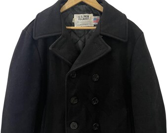 Vintage 90s U.S 740 by Schott Pea Coat Vintage 90s U.S 740 by