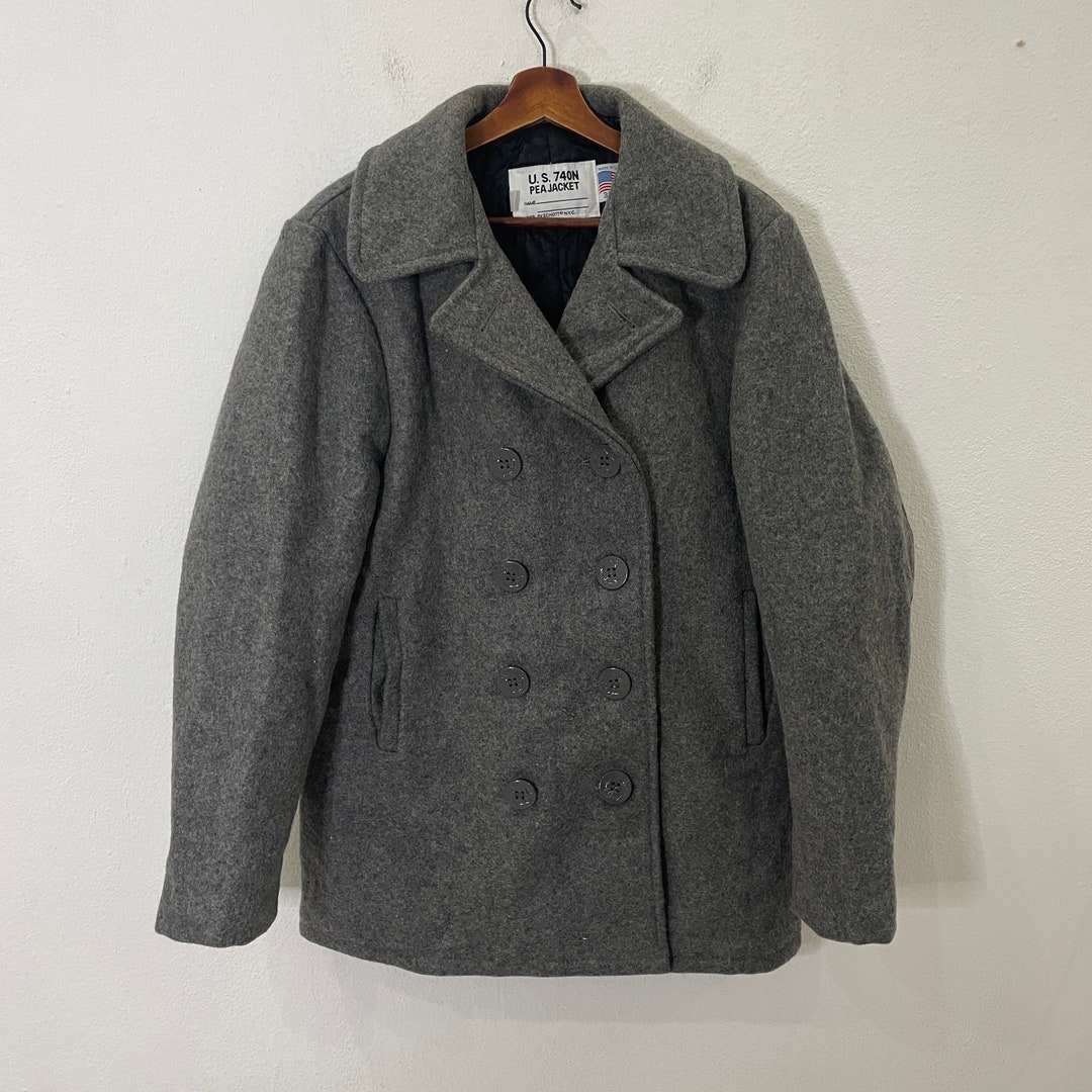 Vintage Schott Jacket Vintage 90s Schott Us 740n Pea Jacket Size M