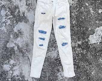 Vintage American Eagle Patchwork Denim Vintage American Eagle Patchwork Denim Jeans W30