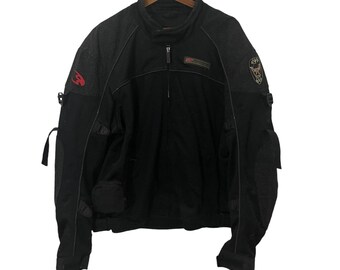 Giacca da moto vintage Komine, marca giapponese, taglia XL