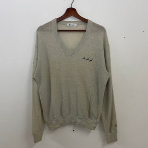 Vintage Lindbergh V-neck Jumper Knitwear Vintage Lindbergh Pullover Knitwear Vintage Lindbergh Knitwear Sweater Size L