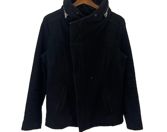 Tornado Mart Waffle Thermal Grunge Cyber Y2K Style Zip up