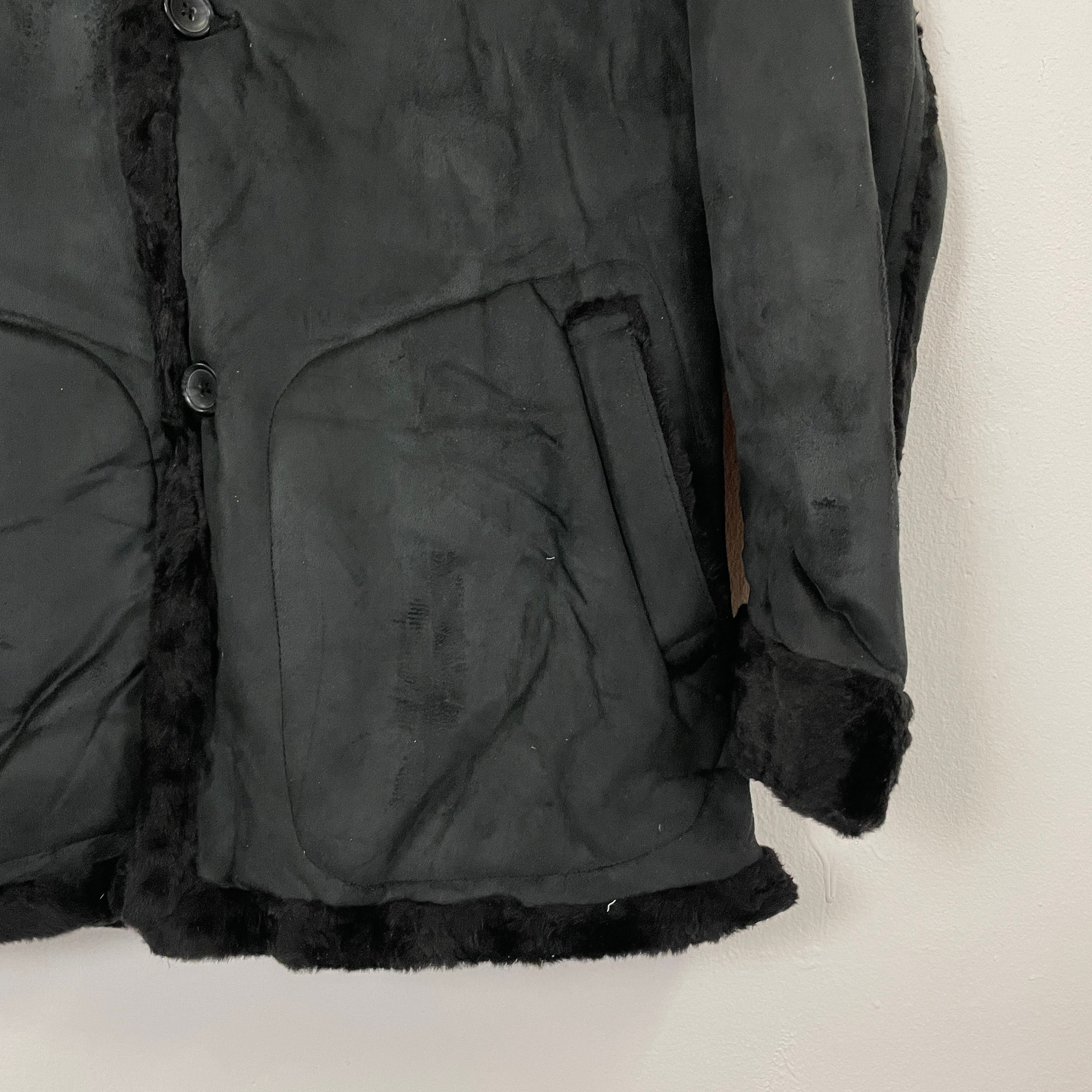 ジャケット・アウター 90s KANSAI JEANS fake fur mouton blouson Vintage Kansai Jeans by Kansai Yamamoto Winter Jacket Vintage