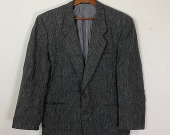 Chaqueta tipo blazer vintage de Yves Saint Laurent. Chaqueta de lana vintage de Yves Saint Laurent, talla M.