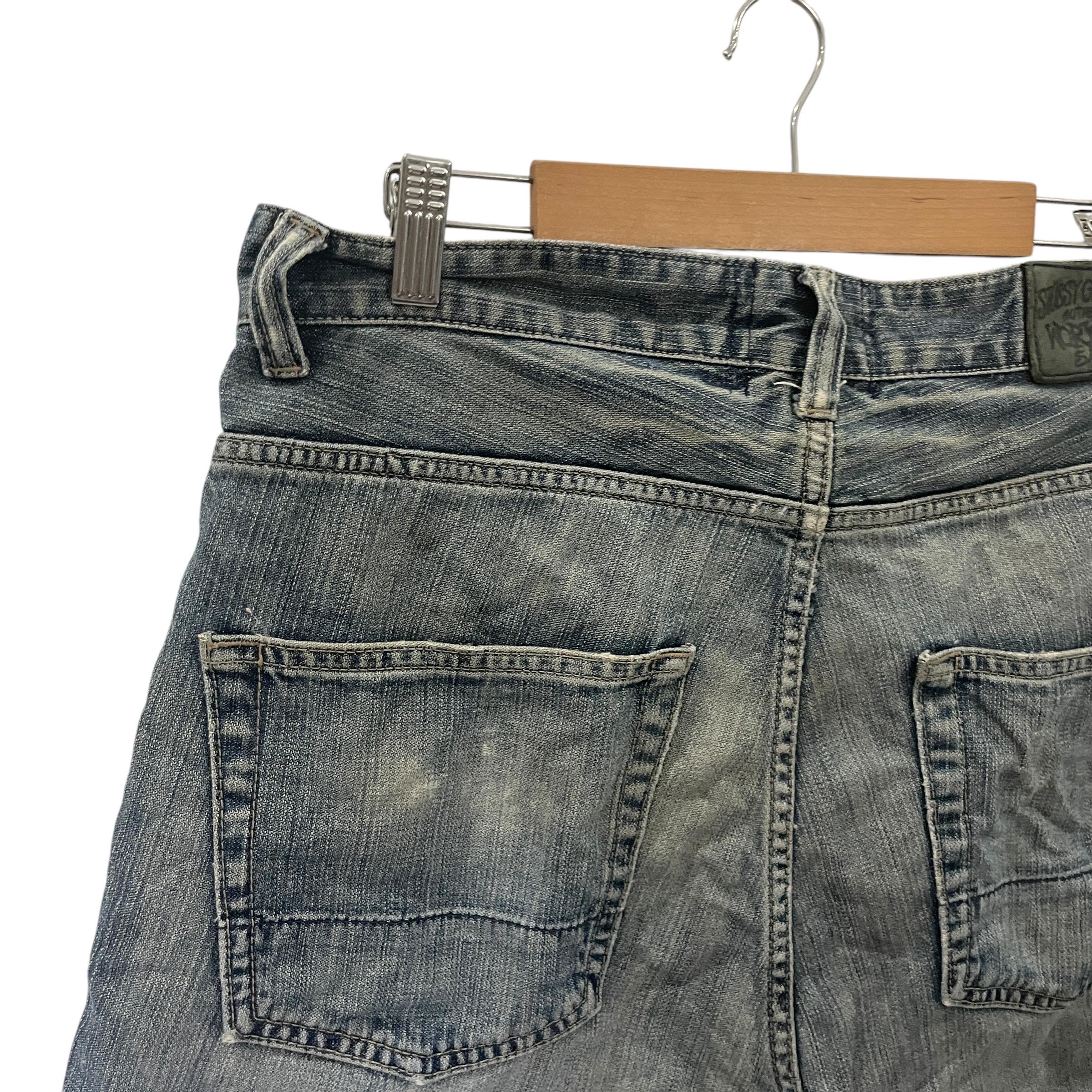 stussy☺︎✧₊⁎denim skirt Stussy Workwear Denim Mini Skirt Dark Indigo | Glue Store