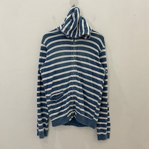 Vintage Blue Blue Japan Jacket Vintage Blue Blue Japan Hoodies Jacket Vintage Blue Blue Japan Zipper Ups Jacket Size S