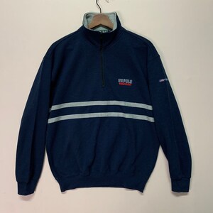 Vintage UsPolo Sweatshirt Vintage UsPolo Embroidery Small Logo Sweatshirt Vintage UsPolo Pullover Sweatshirt Size M