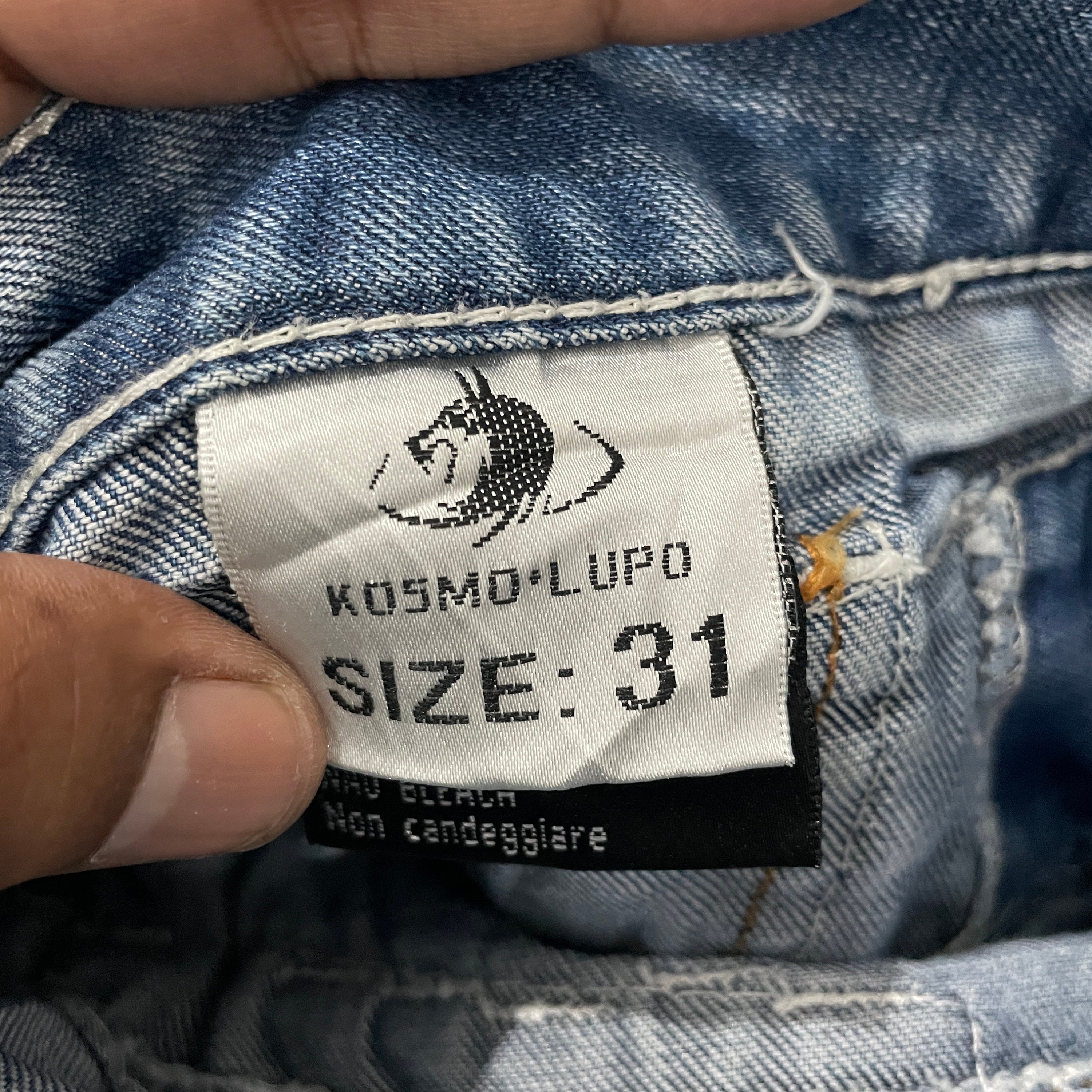 View of Vintage Cosmo Lupo Punk Style Distressed Denim Vintage Cosmo Lupo ...