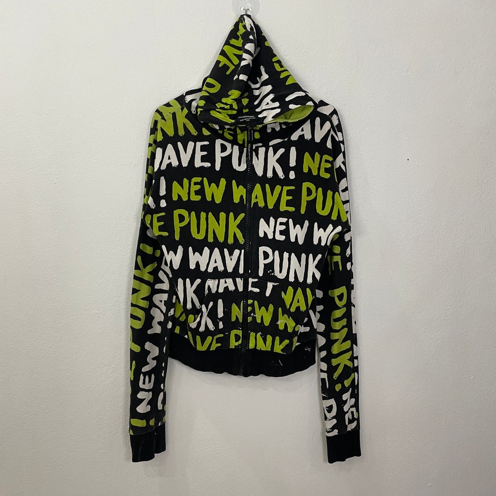 Vintage Superlover Punk Sweater Vintage Superlover Punk Zipper Ups Sweater Vintage Superlover Punk Hoodies Sweater Size M