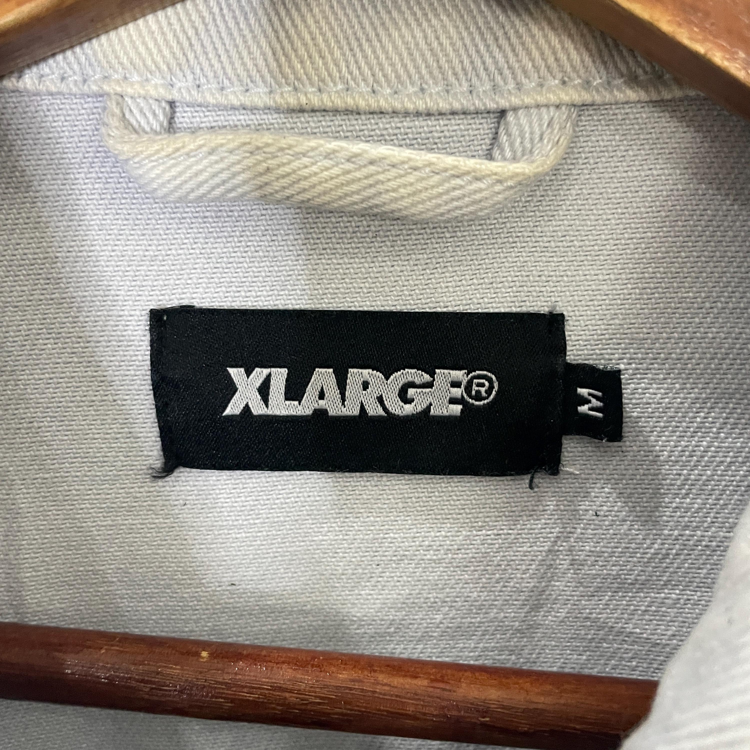 xlarge LOGO DENIM JAKET Ｌ Vintage Xlarge Denim Jacket Vintage Xlarge Big Logo Denim
