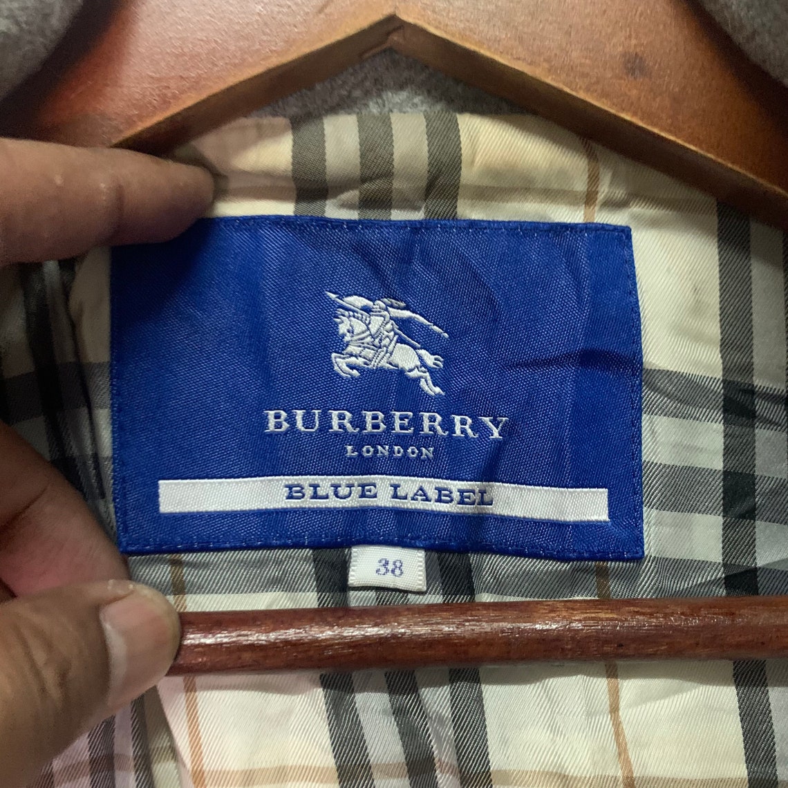 Vintage Burberry Blue Label Trench Coat Vintage Burberry | Etsy