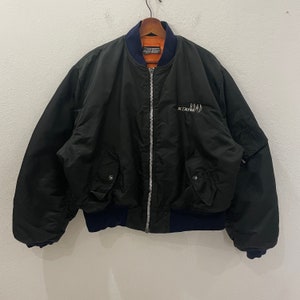 Vintage Schott Jacket Vintage Schott Bomber Jacket Vintge Schott Zipper Ups Jacket Vintage Schott Distressed Jacket Size XL