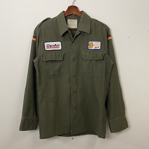 Vintage German Army Wahler 8355 Jacket Vintage German Army Button Ups Jacket Vintage German Military Jacket Size S