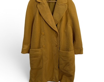 Vintage Valentino Garavani Boutique Heavy Trench Coat Avant Garde Jacket Size XL