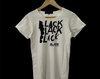 Vintage Black Comme Des Garcons Tee Vintage Black Comme Des Garcons Big Logo Tee Size XS