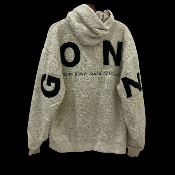 [MARK GONZALES] SIGN LOGO SHERPA ZIP-UP JACKET★フリース Vintage Mark Gonzales Jacket Vintage Mark Gonzales Fleece