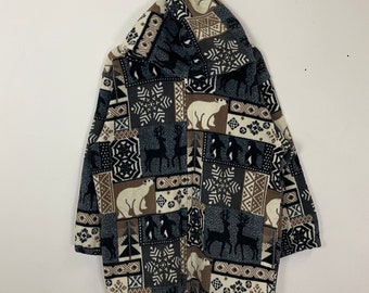 Vintage Otto Collection Habitat Motive Hoodies Jacket Vintage Otto Collection Winter Season Jacket Size L