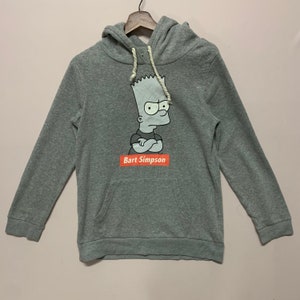 Vintage Bart Simpson Hoodies Sweatshirt Vintage Bart Simpson Pullover Sweatshirt Size S