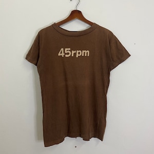 Vintage 45rpm Big Logo Short Sleeve Tee Vintage 45rpm Short Sleeve Crewneck Tee Vintage 45rpm Big Logo Short Sleeve Pullover Tee Size S