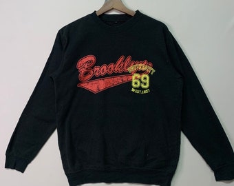 Vintage Brooklyn University Sweatshirt Vintage Brooklyn University Crewneck Sweatshirt Vintage Brooklyn Pullover Sweatshirt Size M