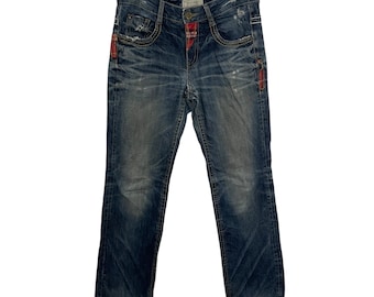 Lolita Jeans Size 25 Fits W29xl31 Japanese Low Rise Bootcut Denim