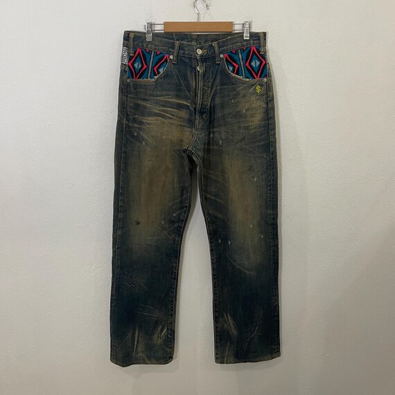 パンツ SWAGGER back embroidery denim Glitch Denim – Racer Worldwide