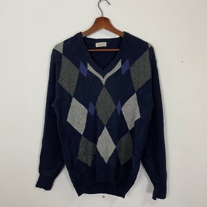 Vintage Torialand Diamond Motive Jumper Knitwear Vintage Torialand Crewneck Plain Knitwear Vintage Torialand Pullover Knitwear Size M