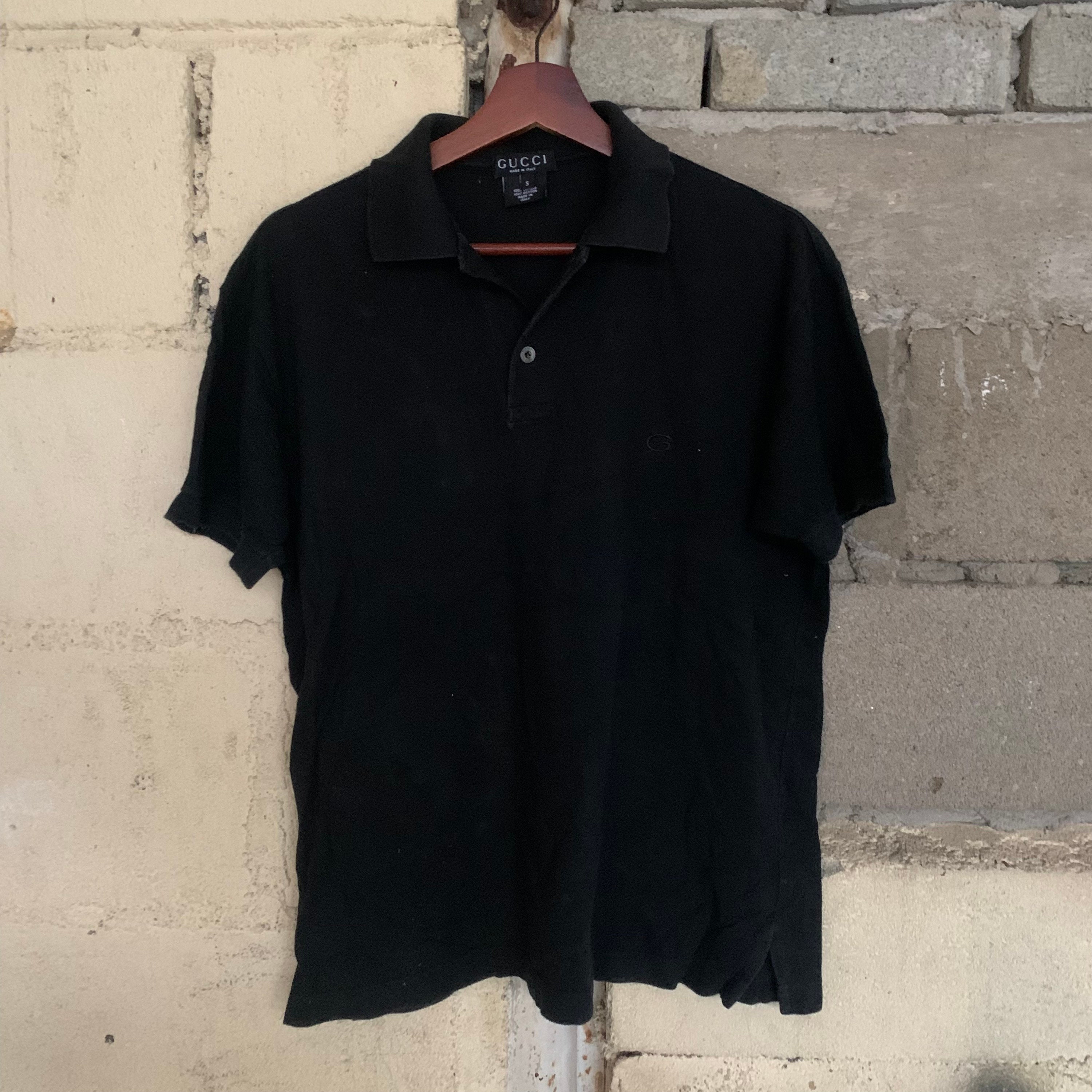 Vintage Gucci Tee Vintage Gucci Embroidery Small Logo Polos Shirt
