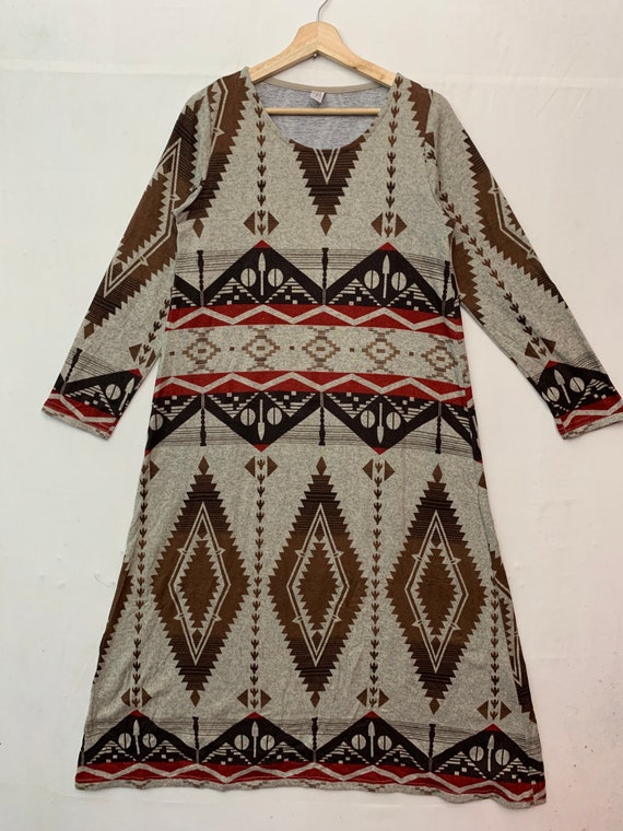 Vintage Pippal Aztex Navajo Style Dress Vintage P… - image 1