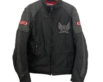 Vintage Simpson Racing Jacket Vintage Simpson Bikers Jacket Vintage Simpson Iron Heart Racing Jacket Size L