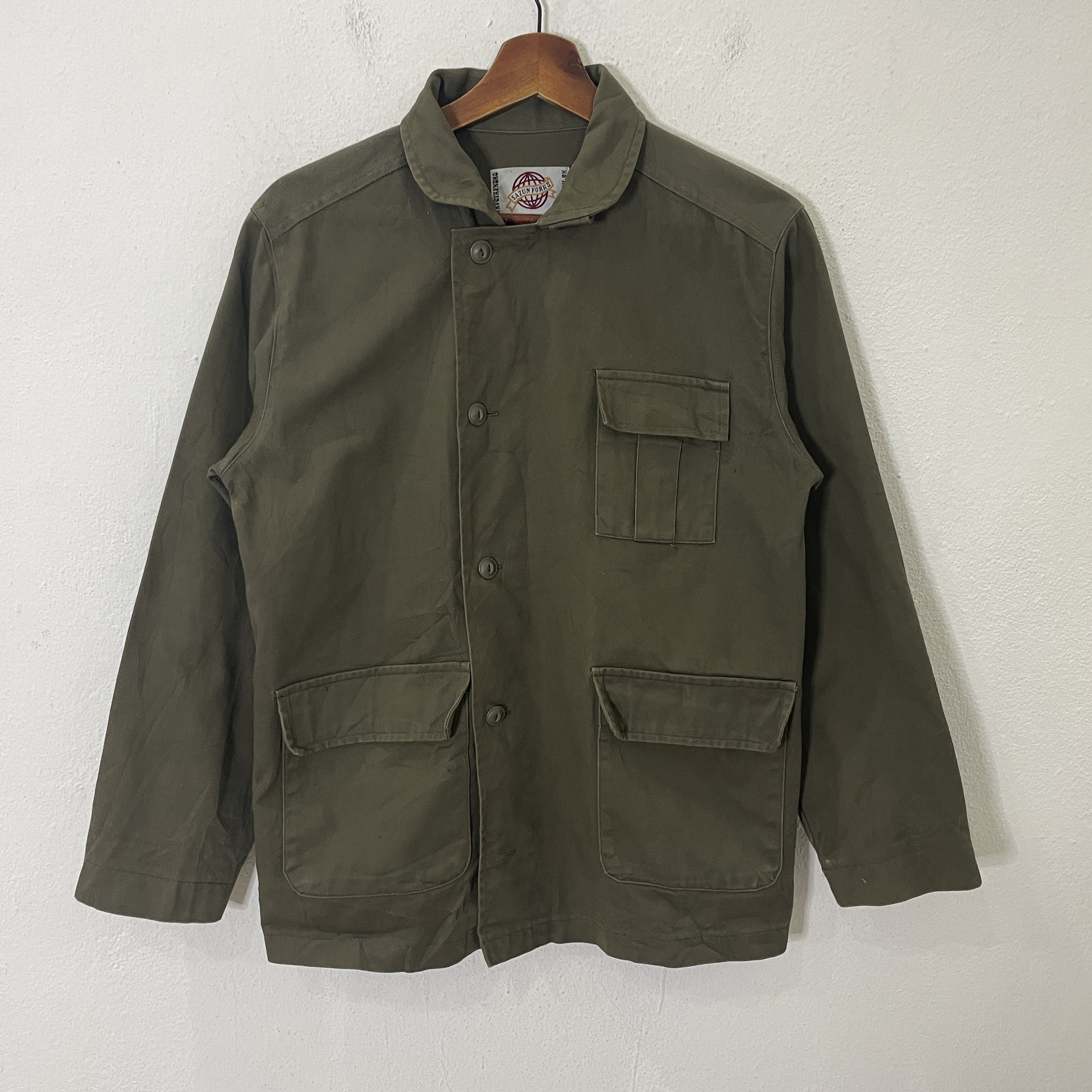 ジャケット・アウター Vintage zucca military jacket y2k sullen Vintage Sazun Fork Jacket Vintage Sazun Fork Military Motive