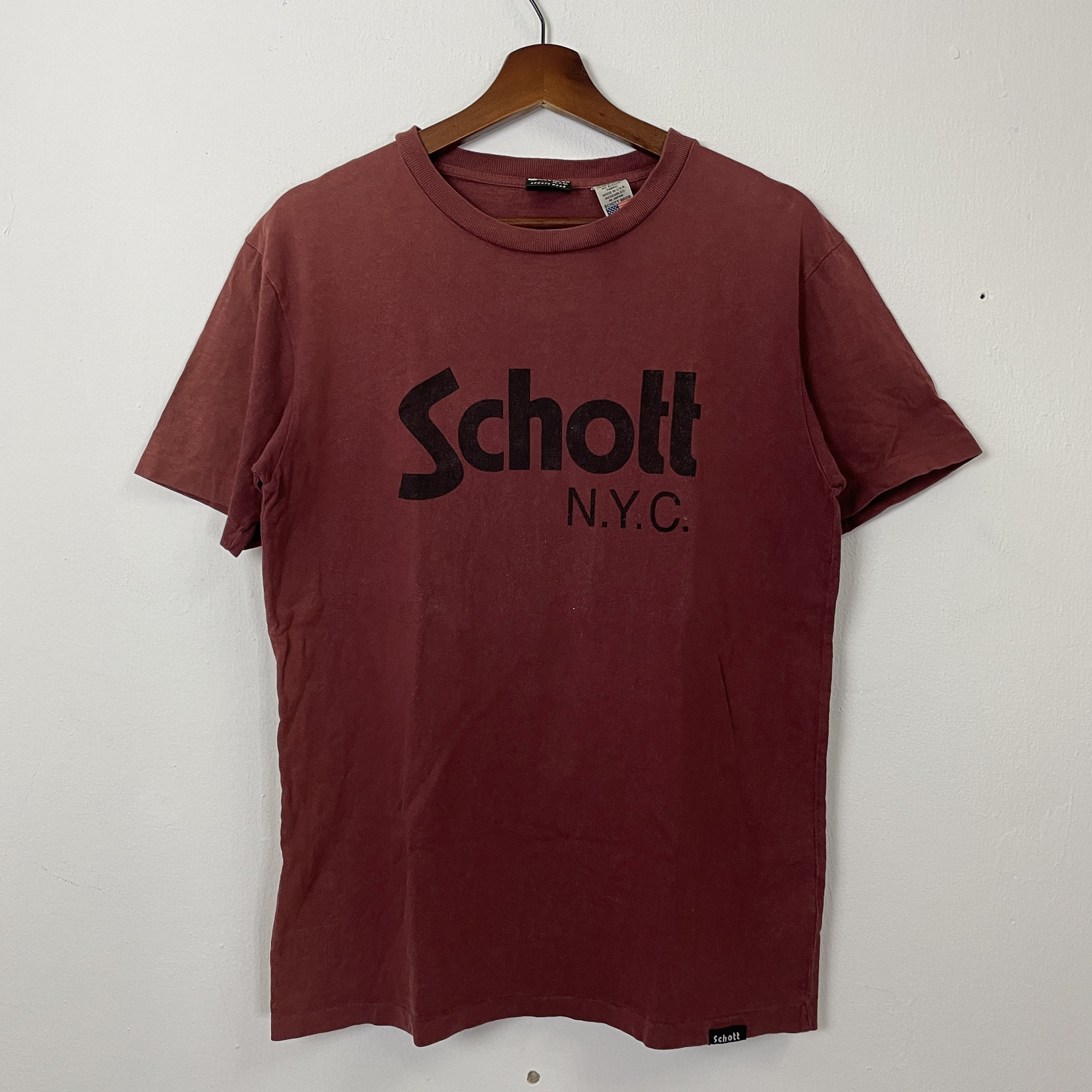 t*k様 SCHOTT マルーン シャツ Schott T Shirt - Etsy