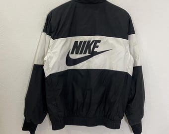Vintage Nike Jacket Vintage Nike Big Logo Jacket Vintage Nike Zipper Ups Jacket Size M