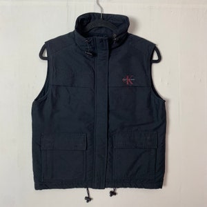 Vintage Calvien Klein Vest Vintage Calvien Klein Small Logo Zipper Ups Vest Size M