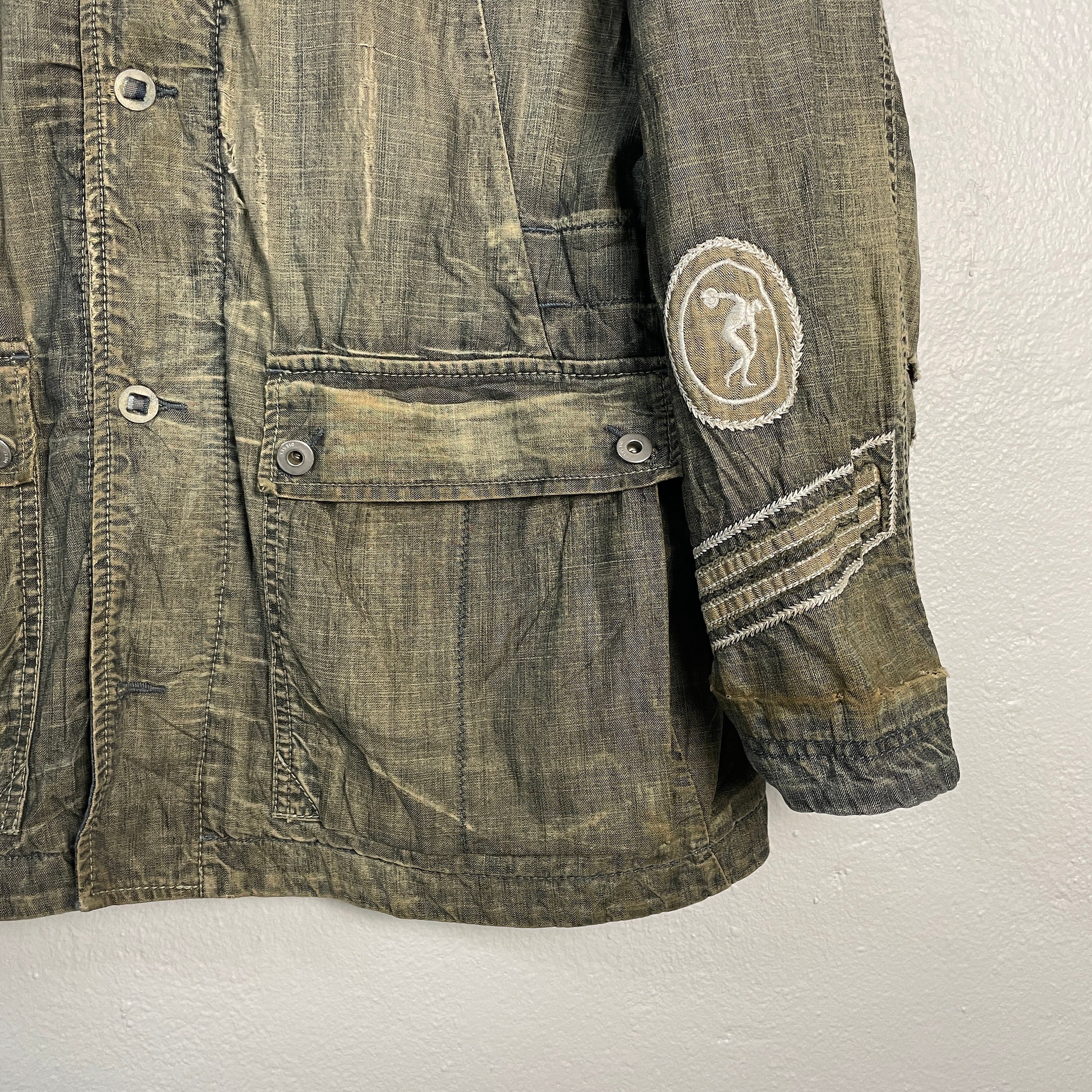 Vintage Diesel Distressed Denim Jacket Vintage Diesel