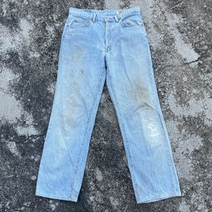 Vintage Big John Denim Jeans Vintage Big John Distressed Denim Jeans W34