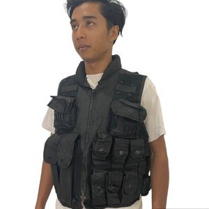 Vintage Swat Unbranded Tactical Multipocket Vest Vintage Unbranded Police Multipocket Vest Size M