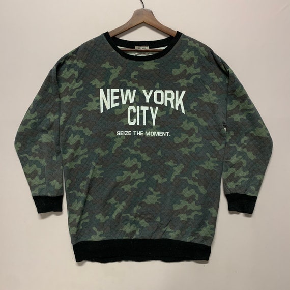 Vintage Galyge Camo Crewneck Sweatshirt Vintage Galyge Pullover 