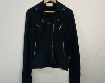 Vintage Hysteric Glamour Jacket Vintage Hysteric Glamour Zipper Ups Jacket Vintage Hysteric Glamour Biker Jacket Size S