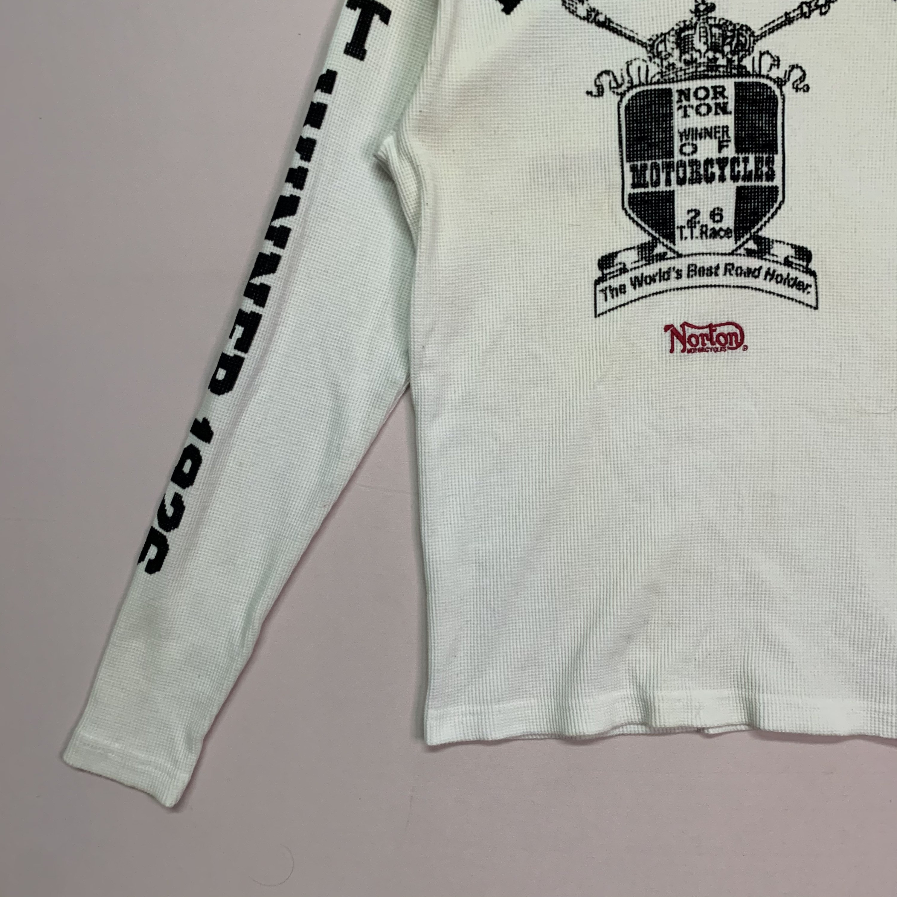 Vintage Norton Motorcycle Big Logo Long Sleeve Tee - Size S - Etsy