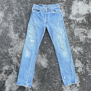 Vintage 90s Levis 501 Distressed Denim Vintage 90s Levis 501 32X38 Distressed Denim Jeans