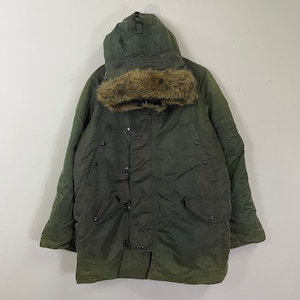 Vintage Alpha Industries Us Army Hoodies Parkas Vintage Alpha Industries Zipper Button Ups Military Jacket Size XXL