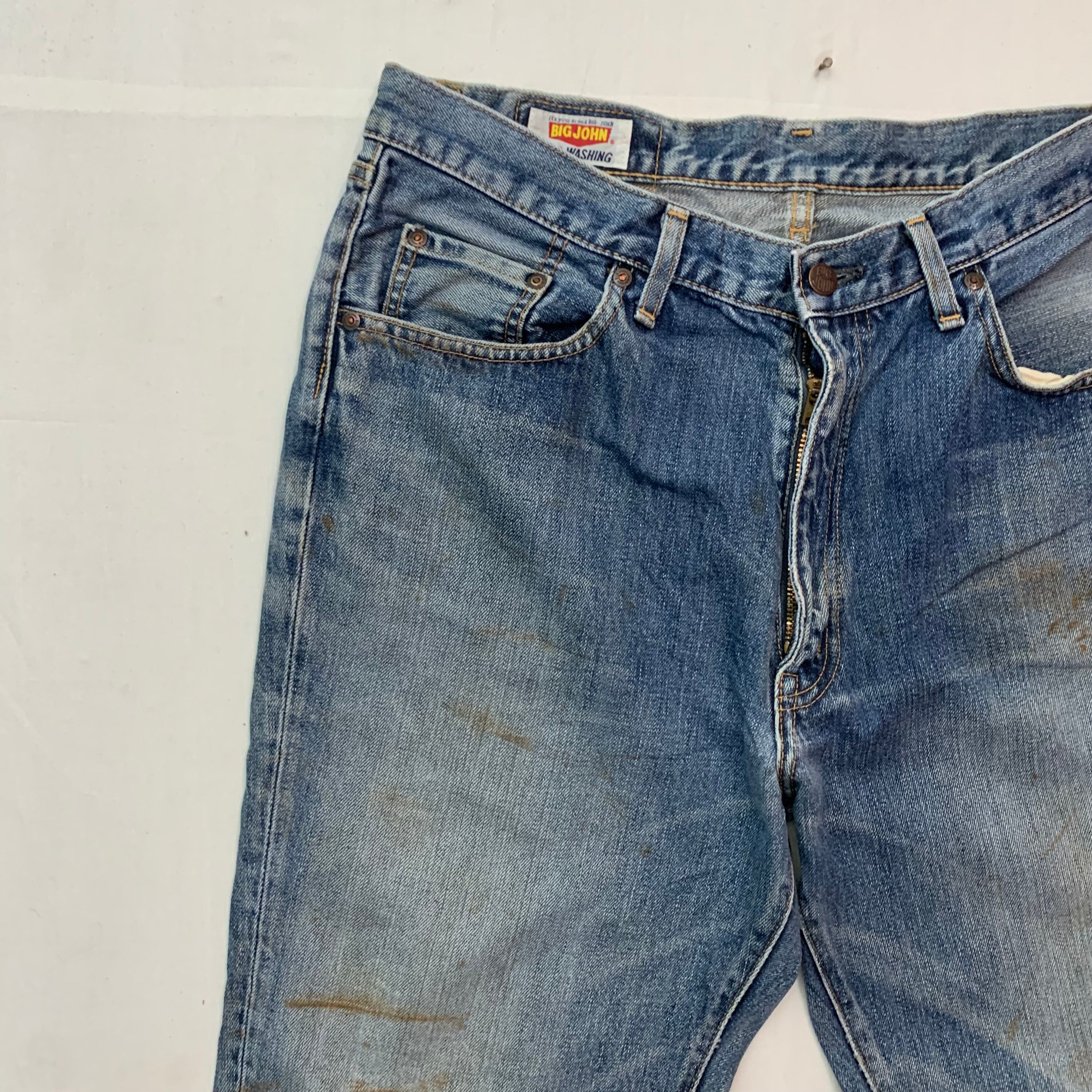 Vintage Big John Denim Jeans Vintage Big John Distressed Denim | Etsy