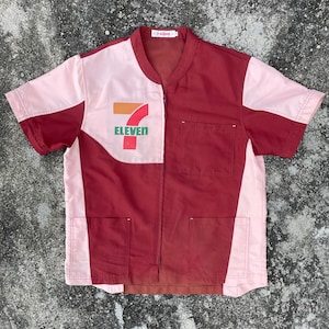 Vintage 7 Eleven Tee Vintage 7 Eleven Big Logo Tee Vintage 7 Eleven Big Logo Zipper Ups Tee Size M & L