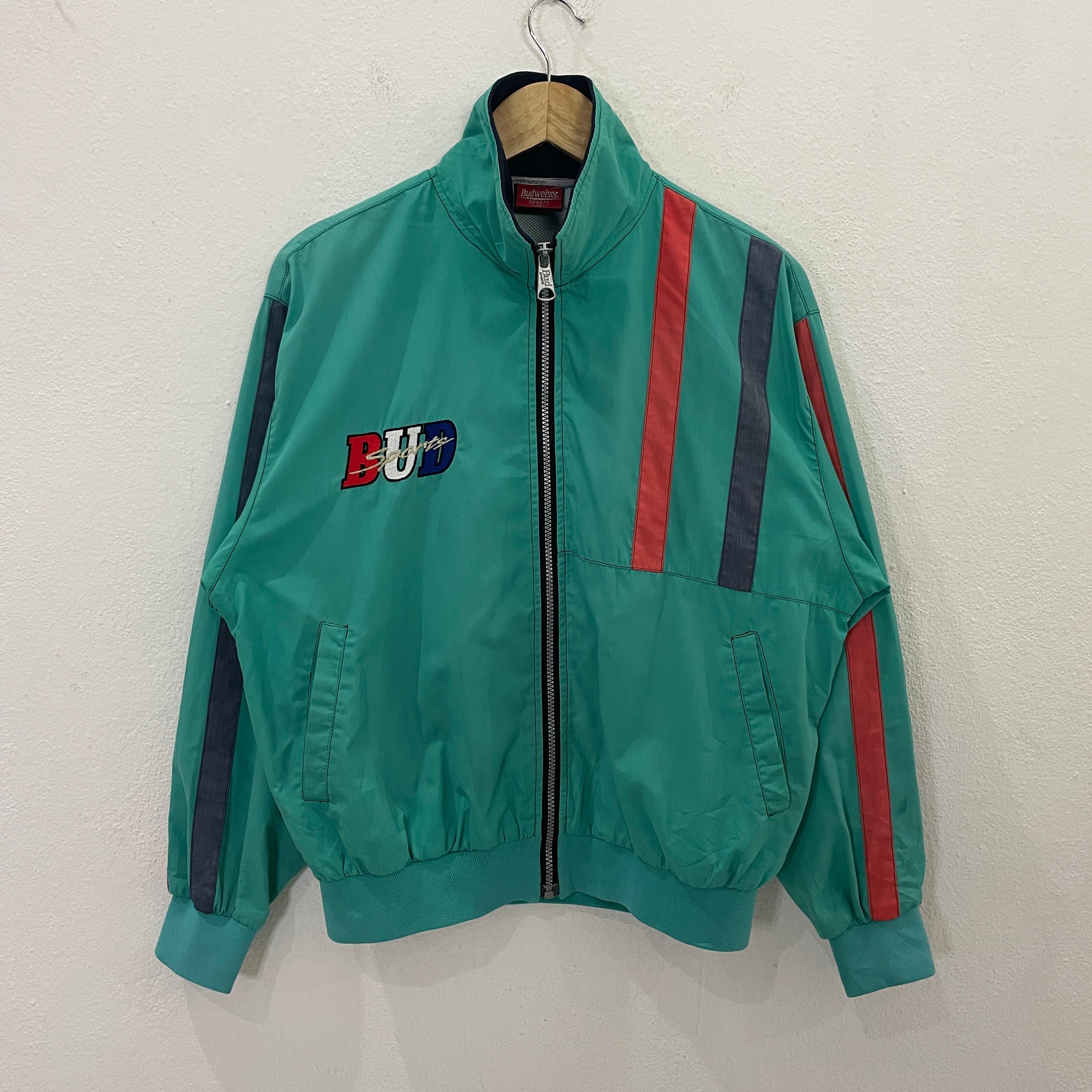 Vintage Budweiser Sports Big Logo Jacket Vintage Budweiser Sports 