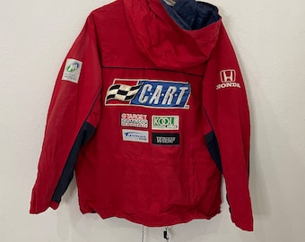★HONDA Racing CART Blouson・Free Vintage Honda Racing Car Race Jacket Vintage Honda Racing