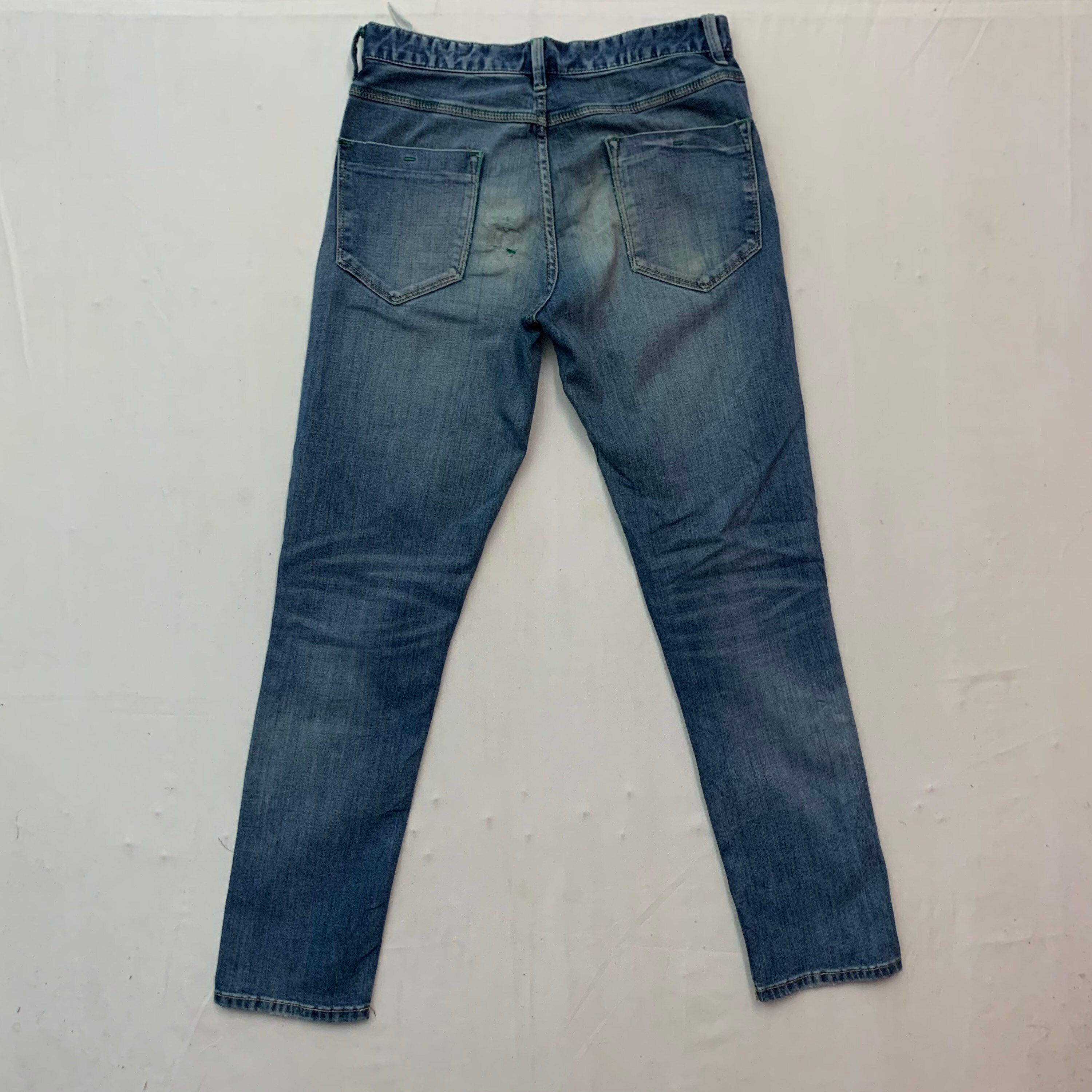 Vintage Jeanswest Green Denim Jeans Vintage Jeanswest Grenn Distressed